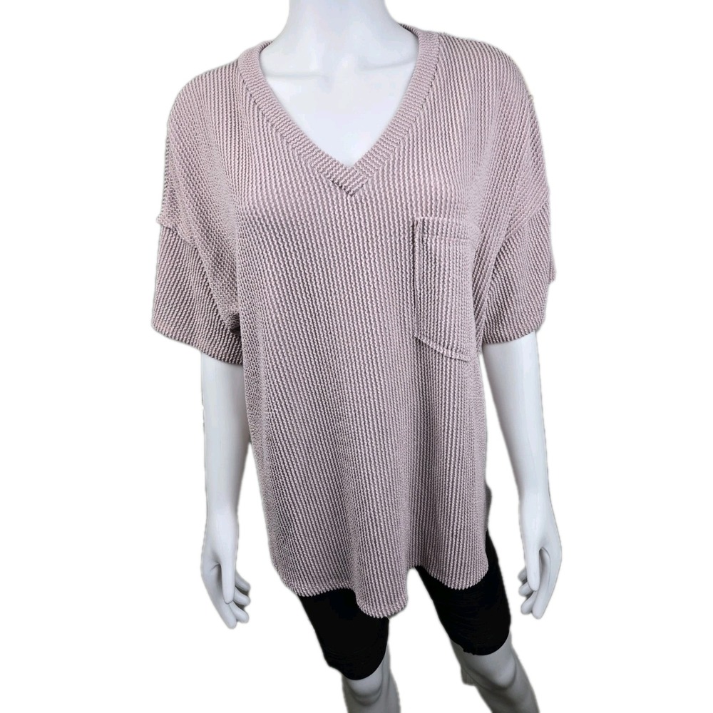 Alterd state oversized jersey knit top shirt Mauve purple size M Medium
